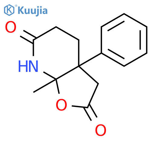 Furo[2,3-b]pyridine-2,6-dione, hexahydro-7a-methyl-3a-phenyl- structure