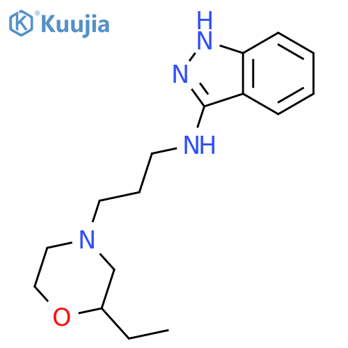 1H-Indazol-3-amine, N-[3-(2-ethyl-4-morpholinyl)propyl]- structure