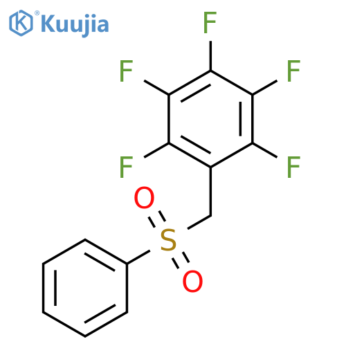 Benzene, pentafluoro[(phenylsulfonyl)methyl]- structure