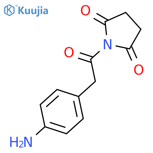 2,5-Pyrrolidinedione, 1-[(4-aminophenyl)acetyl]- structure