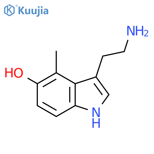 1H-Indol-5-ol, 3-(2-aminoethyl)-4-methyl- structure