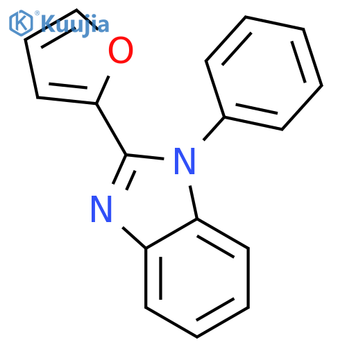 1H-Benzimidazole, 2-(2-furanyl)-1-phenyl- structure
