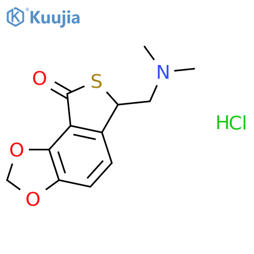 6-[(dimethylamino)methyl]thieno[3,4-e][1,3]benzodioxol-8(6H)-one hydrochloride structure