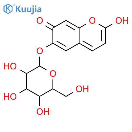 2-hydroxy-6-[(2S,5R)-3,4,5-trihydroxy-6-(hydroxymethyl)oxan-2-yl]oxy-chromen-7-one structure