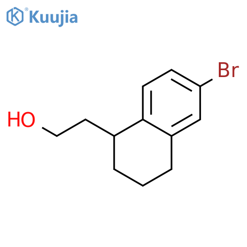2-(6-bromo-1,2,3,4-tetrahydronaphthalen-1-yl)ethan-1-ol structure