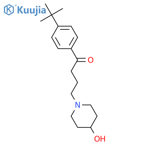 1-3-(4-tert-Butylbenzoyl)propyl-4-hydroxypiperidine structure