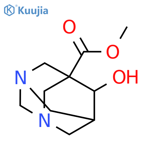 1,3-Diazatricyclo[3.3.1.13,7]decane-5-carboxylic acid, 6-hydroxy-, methyl ester structure