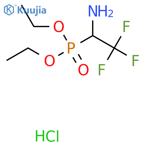 Diethyl (1-amino-2,2,2-trifluoroethyl)phosphonate hydrochloride structure
