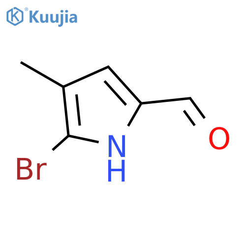 5-bromo-4-methyl-1H-Pyrrole-2-carboxaldehyde structure