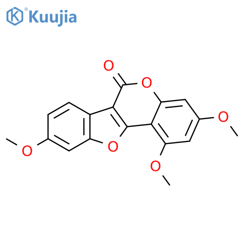 1,3,9-trimethoxy-6H-benzofuro[3,2-c]chromen-6-one structure