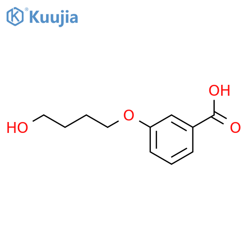 Benzoic acid, 3-(4-hydroxybutoxy)- structure