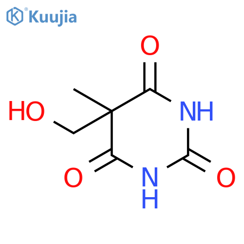 2,4,6(1H,3H,5H)-Pyrimidinetrione, 5-(hydroxymethyl)-5-methyl- structure
