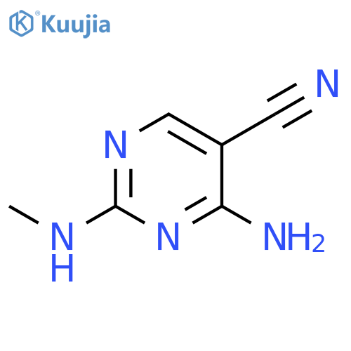 4-Amino-2-(methylamino)pyrimidine-5-carbonitrile structure