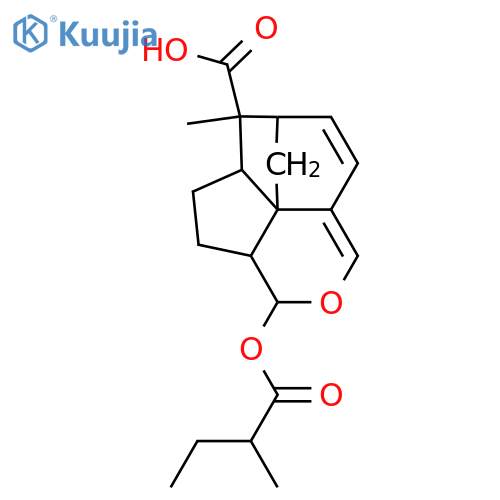 14,15-Epoxy-14-hydroxy-3,5(15)-isocedradien-12-oic acid; 14α-form, 14-(2-Methylbutanoyl) structure