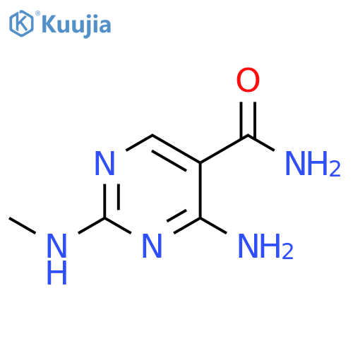 4-amino-2-(methylamino)pyrimidine-5-carboxamide structure