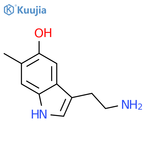3-(2-aminoethyl)-6-methyl-1H-indol-5-ol structure
