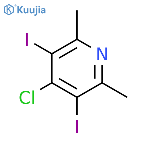 4-Chloro-3,5-diiodo-2,6-dimethylpyridine structure