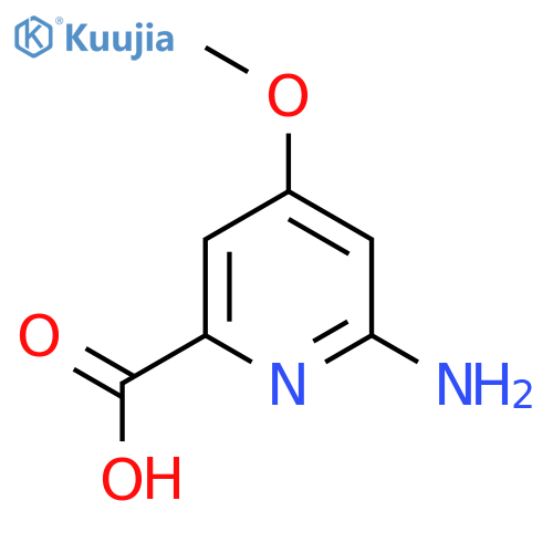 6-amino-4-methoxypyridine-2-carboxylic acid structure