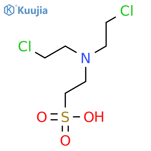 Ethanesulfonic acid,2-[bis(2-chloroethyl)amino]- structure