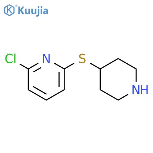 Pyridine,2-chloro-6-(4-piperidinylthio)- structure