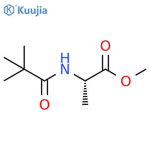 Alanine, N-(2,2-dimethyl-1-oxopropyl)-, methyl ester structure