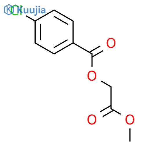 Benzoic acid, 4-chloro-, 2-methoxy-2-oxoethyl ester structure
