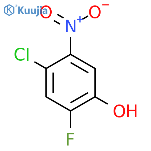 4-Chloro-2-fluoro-5-nitrophenol structure
