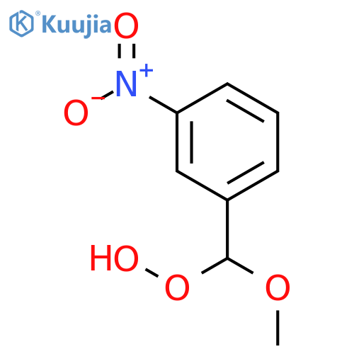 Hydroperoxide, methoxy(3-nitrophenyl)methyl structure