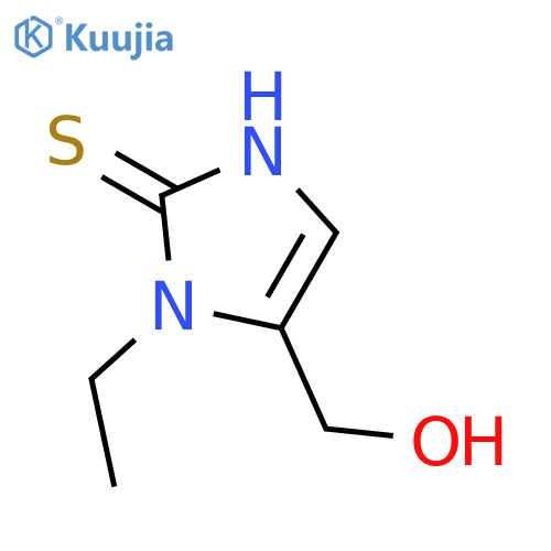 (1-ethyl-2-sulfanyl-1H-imidazol-5-yl)methanol structure
