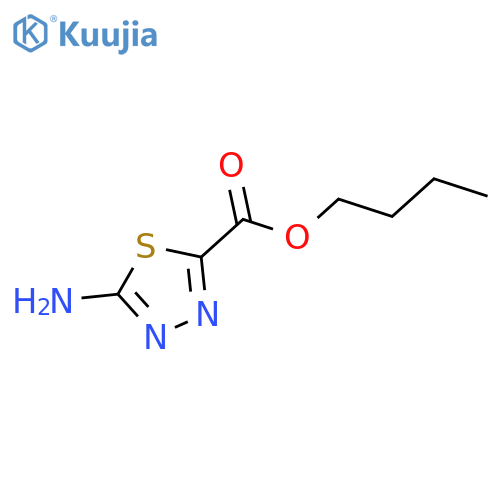 Butyl 5-amino-1,3,4-thiadiazole-2-carboxylate structure