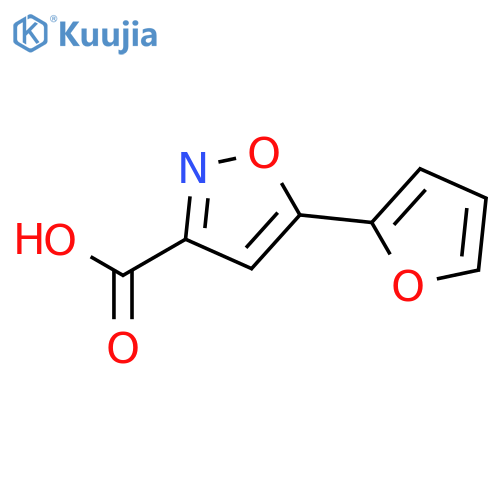 5-(furan-2-yl)-1,2-oxazole-3-carboxylic acid structure