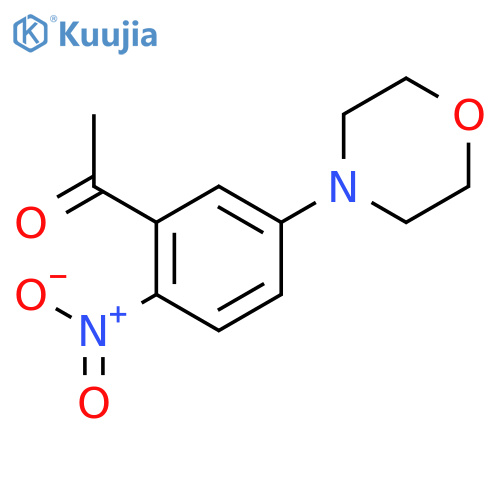 Ethanone, 1-[5-(4-morpholinyl)-2-nitrophenyl]- structure