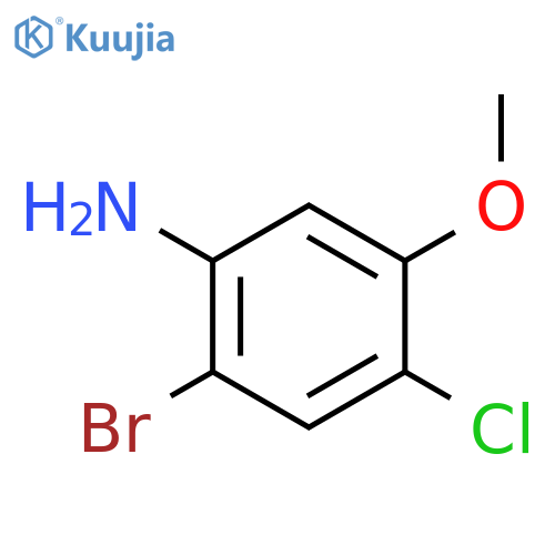2-Bromo-4-chloro-5-methoxyaniline structure