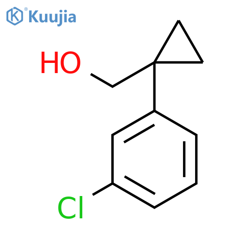 1-(3-chlorophenyl)cyclopropylmethanol structure