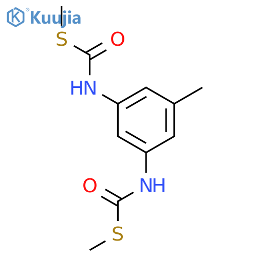 Carbamothioic acid, (5-methyl-1,3-phenylene)bis-, S,S-dimethyl ester structure