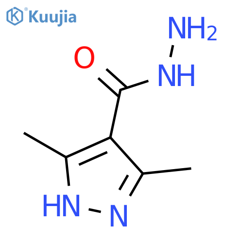 3,5-dimethyl-1H-pyrazole-4-carbohydrazide structure