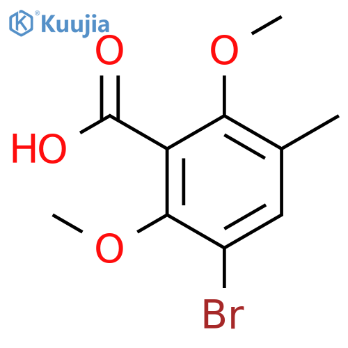 Benzoic acid, 3-bromo-2,6-dimethoxy-5-methyl- structure