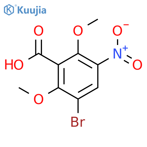 3-Bromo-2,6-dimethoxy-5-nitrobenzoic acid structure