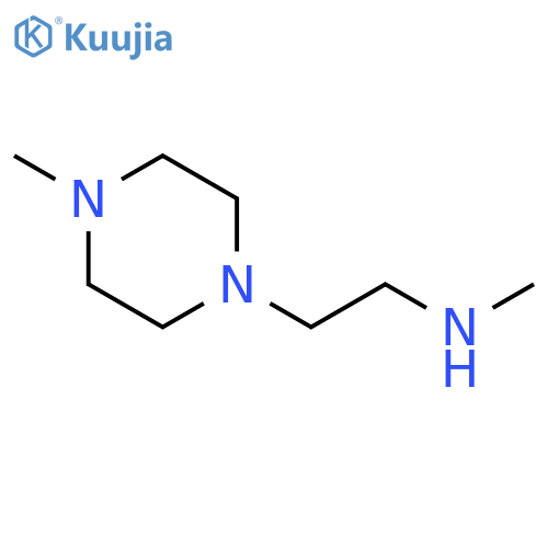 N-Methyl-2-(4-methylpiperazin-1-yl)ethanamine structure