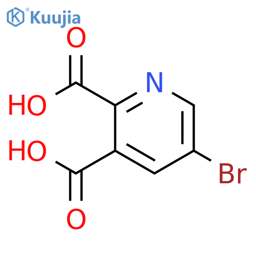5-Bromopyridine-2,3-dicarboxylic acid structure