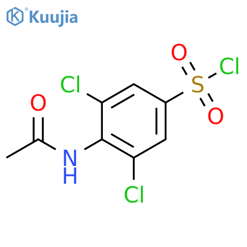 3,5-Dichloro-4-acetamidobenzene-1-sulfonyl chloride structure