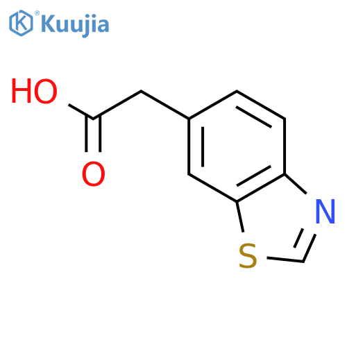 2-(1,3-benzothiazol-6-yl)acetic Acid structure