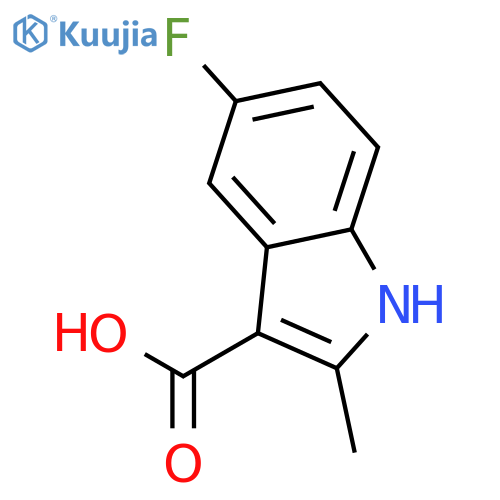 5-fluoro-2-methyl-1H-Indole-3-carboxylic acid structure