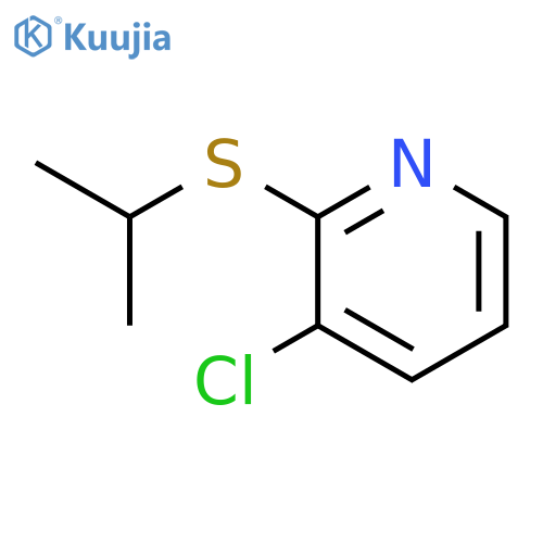 Pyridine, 3-chloro-2-[(1-methylethyl)thio]- structure