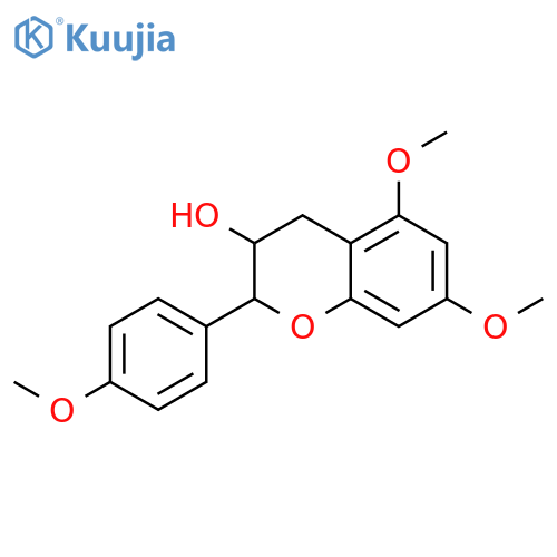 2H-1-Benzopyran-3-ol, 3,4-dihydro-5,7-dimethoxy-2-(4-methoxyphenyl)- structure