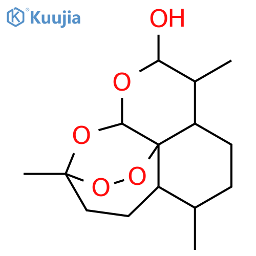 1,5,9-trimethyl-11,14,15,16-tetraoxatetracyclo10.3.1.0^{4,13}.0^{8,13}hexadecan-10-ol structure