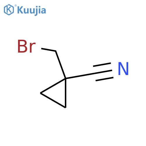 1-(bromomethyl)cyclopropanecarbonitrile structure