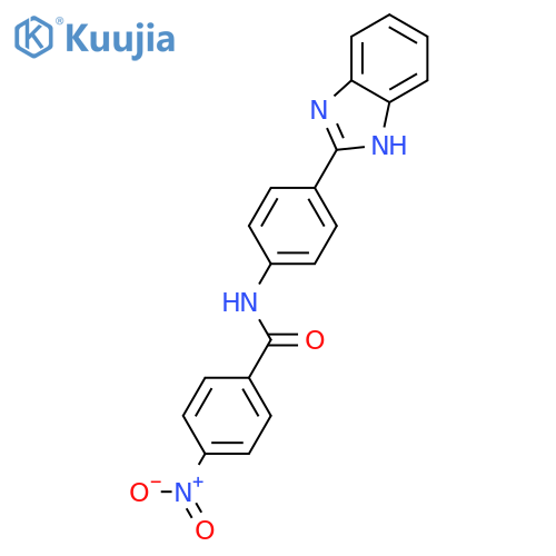 N-4-(1H-1,3-benzodiazol-2-yl)phenyl-4-nitrobenzamide structure
