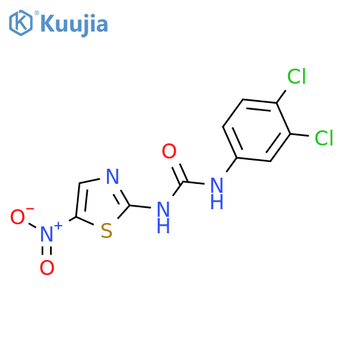Urea, N-(3,4-dichlorophenyl)-N'-(5-nitro-2-thiazolyl)- structure