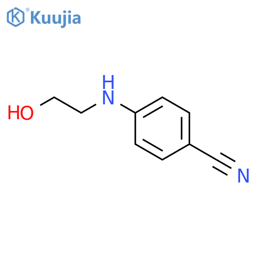4-(2-hydroxyethyl)aminobenzonitrile structure
